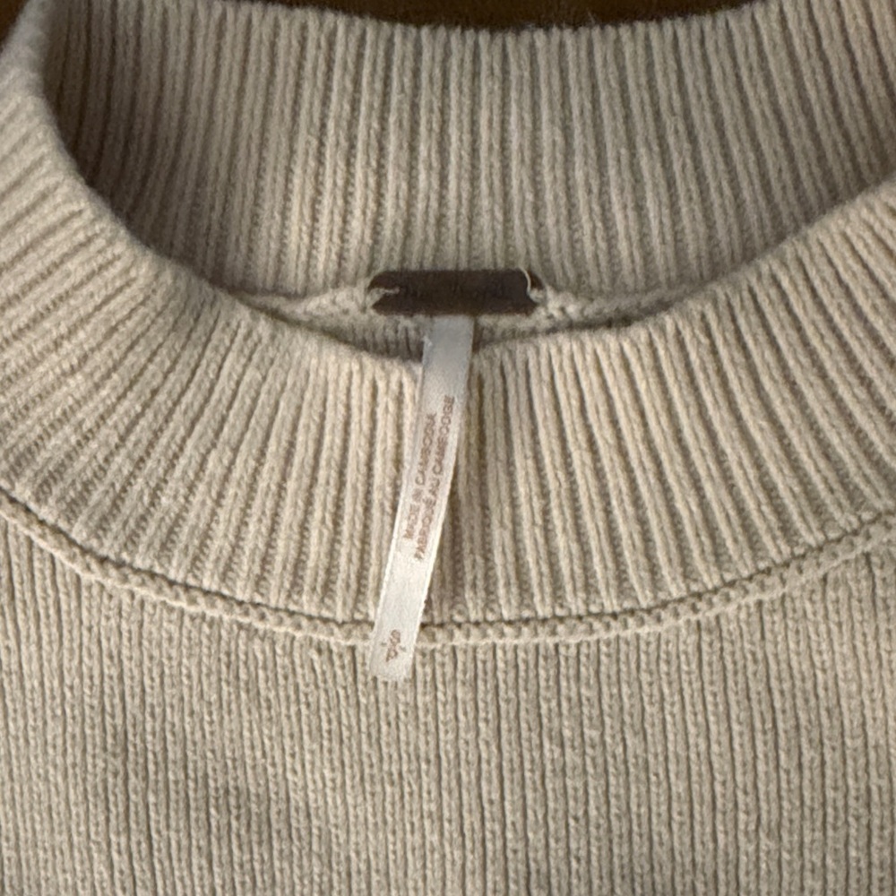 FP Movement by Free People Cream Turtleneck Sweater - Picture 2 of 2